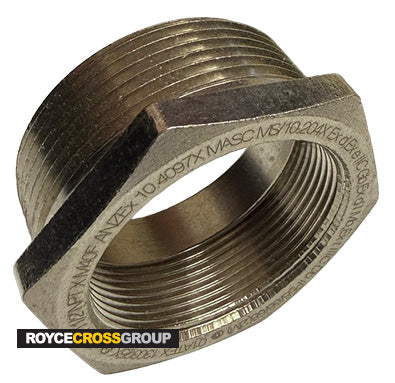 1½" NPT (M) to M40 (F) reducer [Ex de IIC Gb / Ex tb IIIC Db] nickel-plated brass