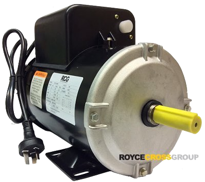 RCG B56 0.37kW 4P TEFC B3 foot mnt CSCR 240v steel 5/8 shaft Motor c/w 1m Lead