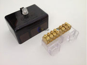 100-amp clear base, black covered neutral link - 7x16mm tunnels