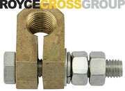 Split connector clamp - type B - 14mm (5/8) rod/M10 lug