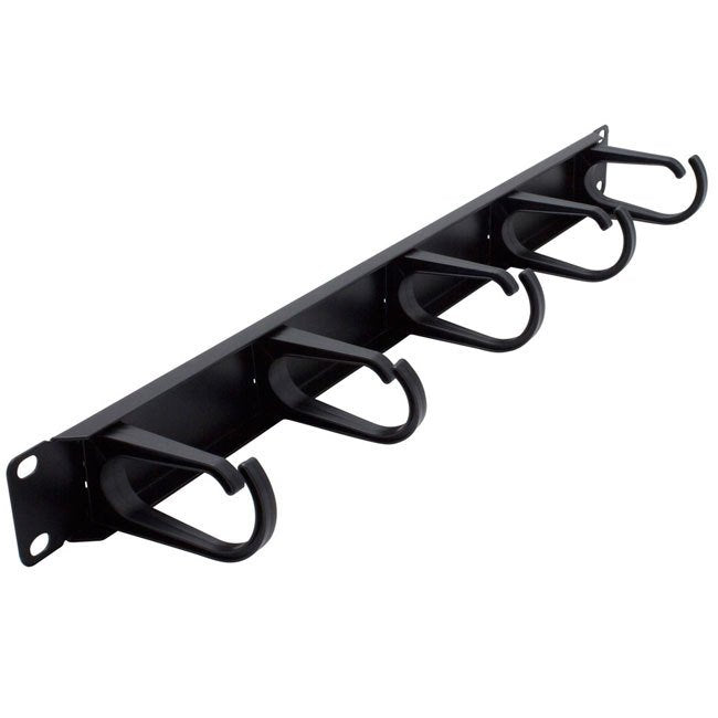 1RU Cable Management Panel 5 Rings, Nuts & Screws