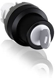 ABB Key Selector Switch 2 Position With Short Handle, Black, BC Position, Maintained, Key Removble In B Position Only, 1SFA611281R1001