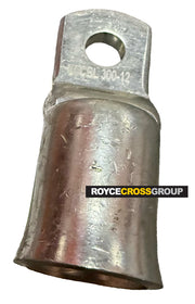 Narrow palm circuit breaker lug, 300mm cable, 12mm stud (sold per 1, order 9 for box)