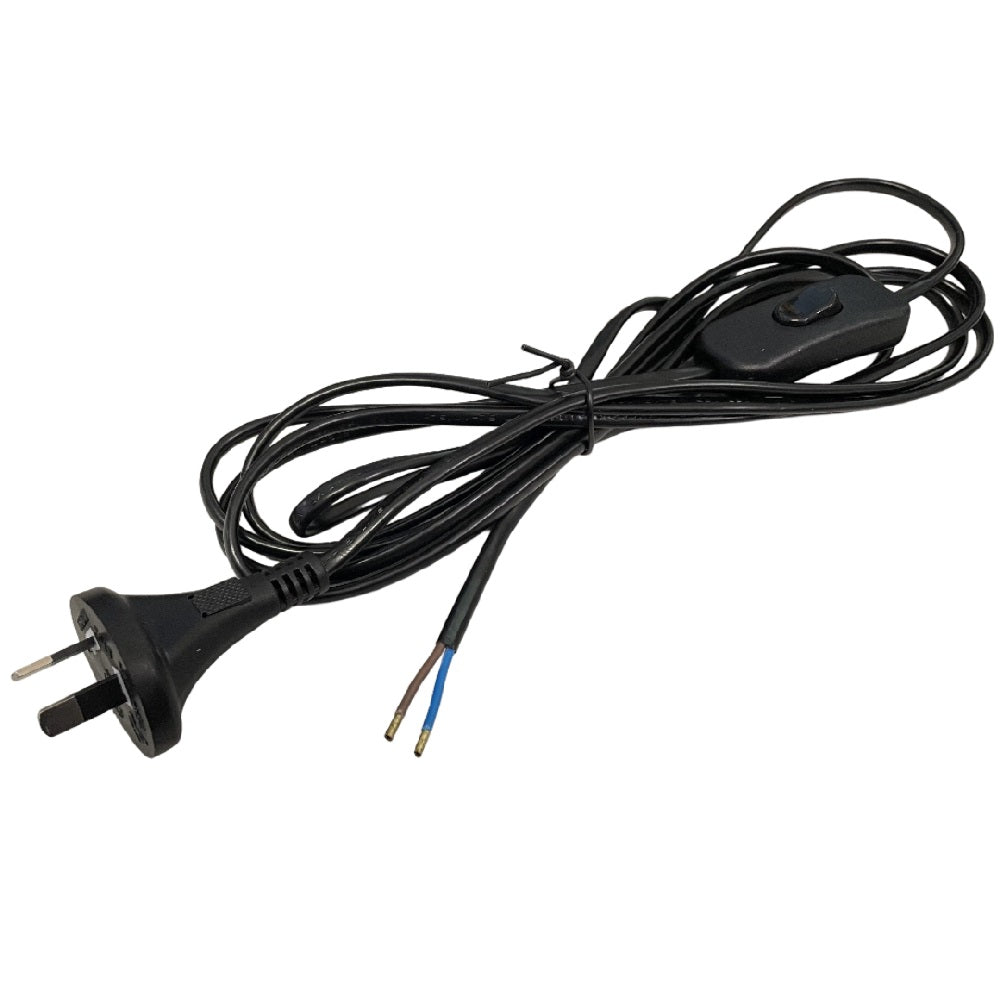 2.9m lead with inline switch - 2 wire