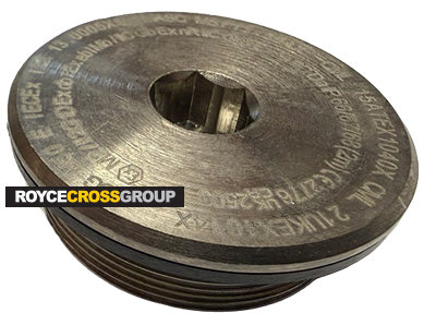 Nickel-plated brass metric stopping plug [Ex] - M50, dome head