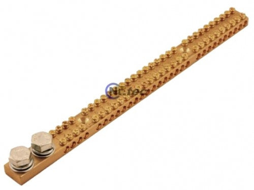 Earth/Neutral Bar - 165A, 30-way 16mm²,  2 x M10 Studs
