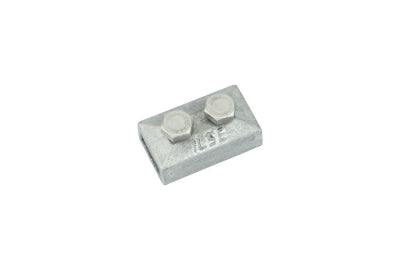 Oblong test/disconnect clamp (aluminium) suits 25 x 3mm tape