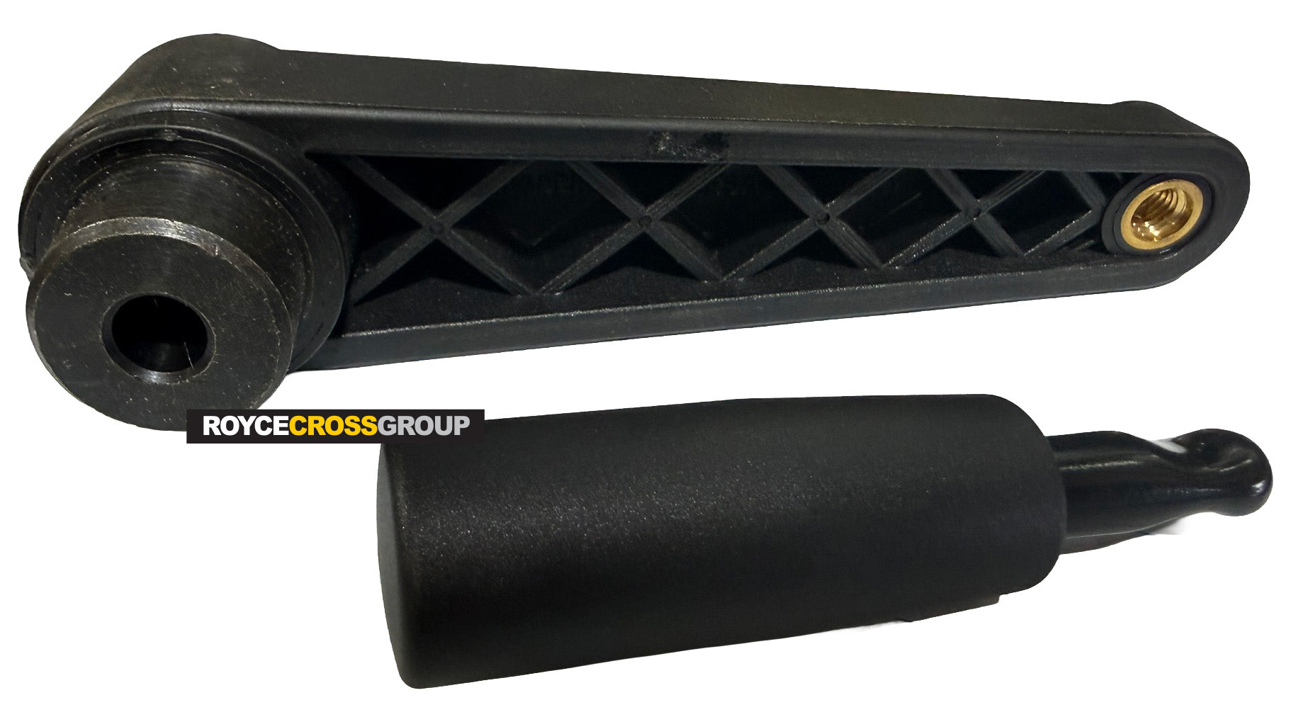 MT crank handle with revolving handle (I.601) - 162mm long, 10mm blind hole, 80mm high revolving handle #MT.130