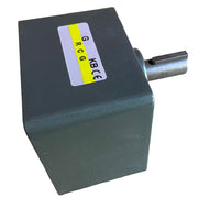 RCG compact gear head: ratio 180/1, 10mm shaft, 4mm key, 4x 6mm mount, 94mm PCD, 15mm offset; suits 80mm series motor#4GN180K