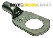 Copper crimp lug, 6mm cable, 10mm stud - sold per 1, order 100 for box