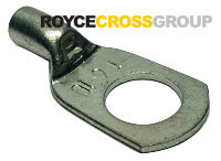 Copper crimp lug, 6mm cable, 10mm stud - sold per 1, order 100 for box