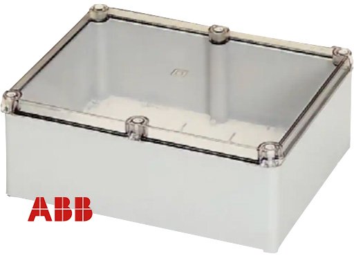 ABB thermoplastic enclosure H160xW135xD77mm - clear cover LE00874