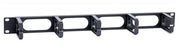 1RU Cable Management Panel - 5 Brackets With Front Cover