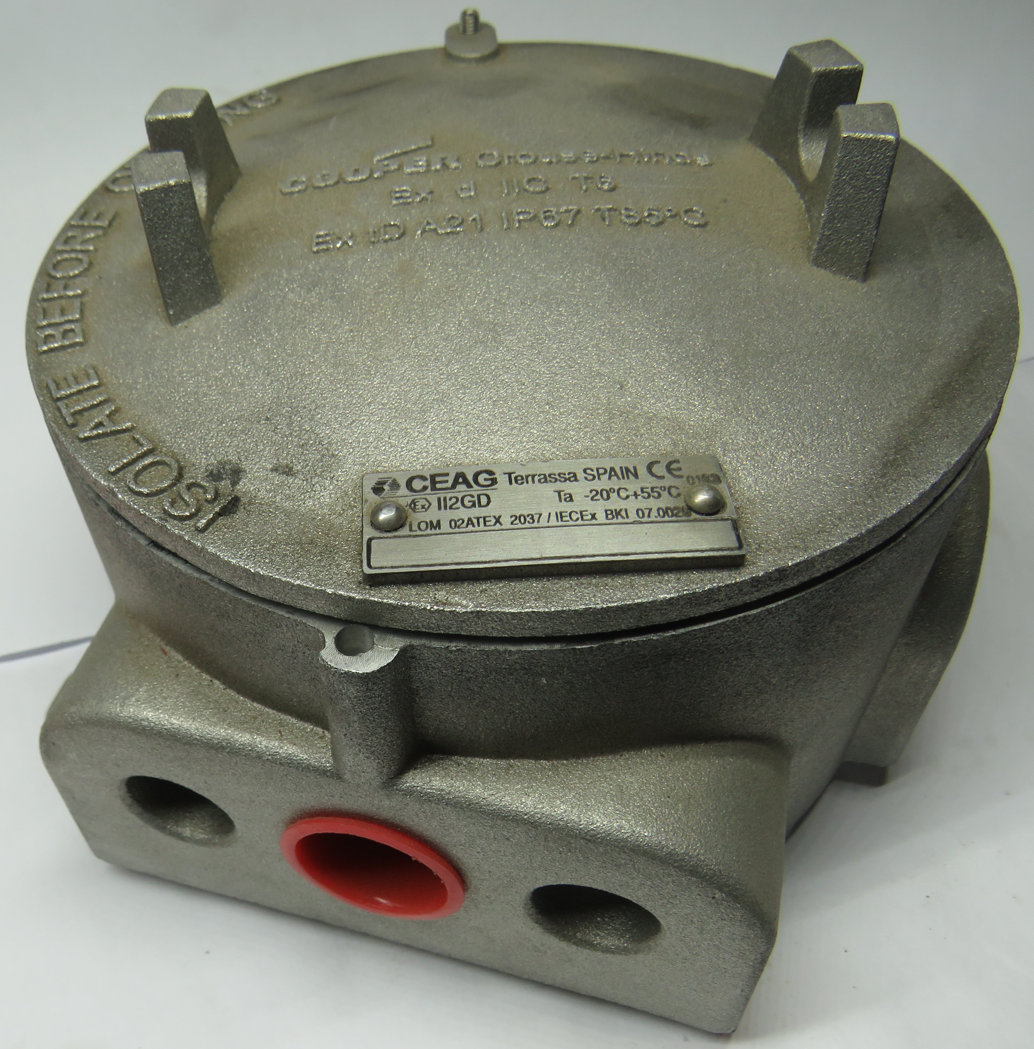 JUNCTION BOX [Ex d IIC / Ex tD], 150dia x 104H(mm), 4 x M20 ENTRIES, ZONES 1, 2, 21/22