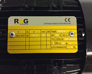 RCG alloy D63 0.12kW 6p TEFC F B3 foot mount 415/3/50 IP55 - 11mm