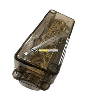 NEUTRAL LINK - 350A, 2 x 150mm² / 1 x 35mm² / 10 x 16mm², Black Cover