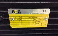 RCG Alloy MSHE132S 5.5kW 4P TEFC F B3 Foot Mount 415/3/50 IP55 Electric Motor 38mm Shaft - MSHE