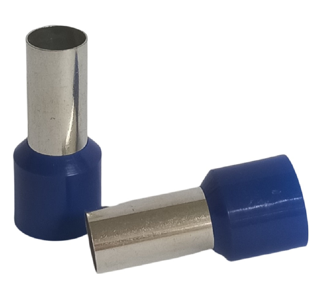 Cord end 50mm x 20mm blue - each (order 100 for pack)