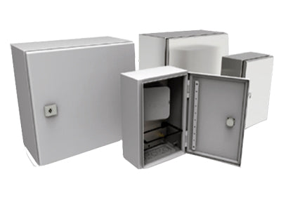 Two-panel IP-rated small wall enclosure