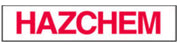 HAZCHEM emergency information metal sign - 600mmx125mm
