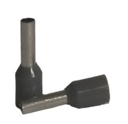 Cord end 2.5mm x 8.2mm grey - 100 pack