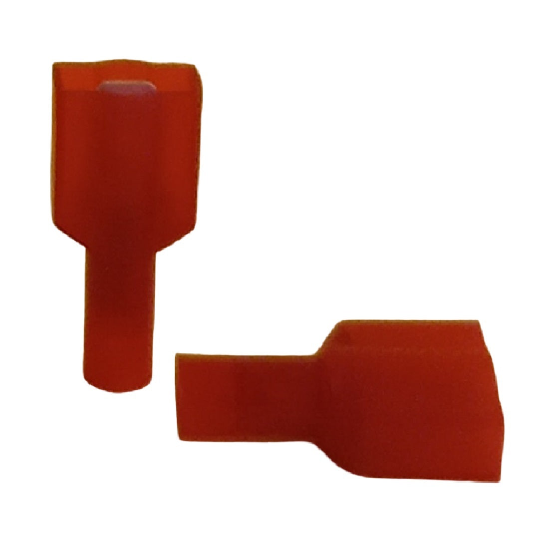 Red Nylon Interlock Con Male - 100 pack