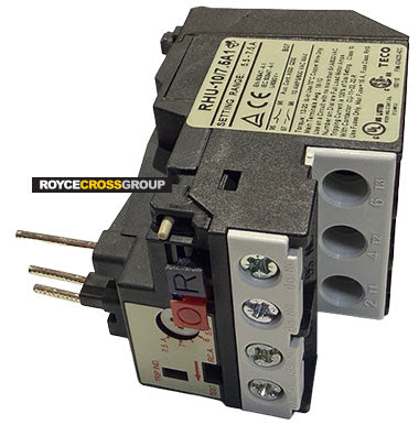 Teco thermal overload 5.5 - 7.5 amps - suits CU-9 to CU-32R contactors