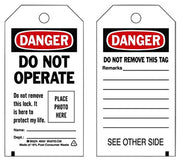 Photo ID tag Do Not Operate - 10 pack