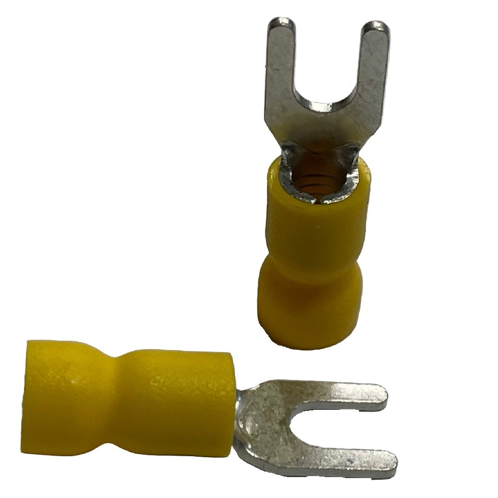 Yellow fork spade 3mm - 50 pack