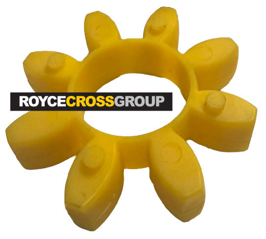 GE38 Curved Jaw Coupling Element - Yellow