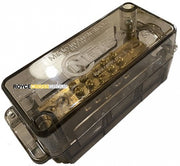NEUTRAL LINK - 165A, 2 x 70mm² / 1 x 35mm² / 2 x 25mm² / 2 x 16mm², Black Cover