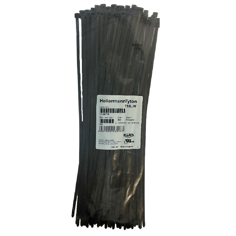 Cable ties T150L/W UV-resisant 820mm x 8.9mm black 25 pack