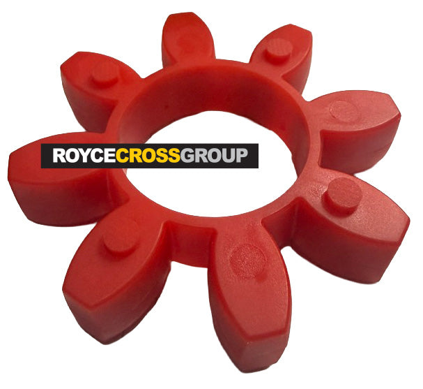 GE48 Curved Jaw Coupling Element - Red 98 Shore Hardness