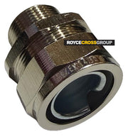 Straight conduit fitting (RAMTIGHT) - M25, nickel-plated brass