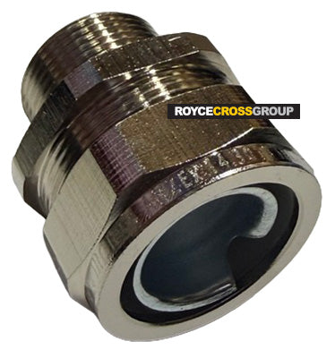 Straight conduit fitting (RAMTIGHT) - M25, nickel-plated brass