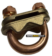 Earth rod clamp, t/s 14 - 17mm rod / 120 - 300mm² conductor