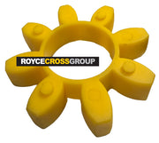 GE42 Curved Jaw Coupling Element - Yellow