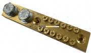 Earth/Neutral Bar - 165A, 6-way 16mm²,  2 x M8 Studs