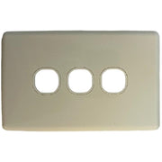 3 Gang Classic Wall Face Plate - White