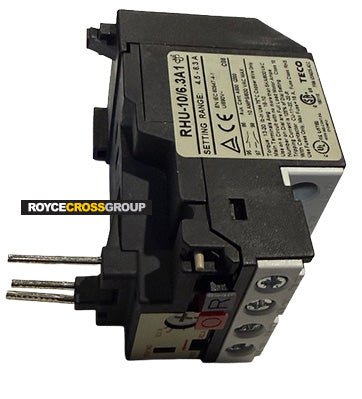 Teco thermal overload 4.5 - 6.3 amps - suits CU-9 to CU-32R contactors