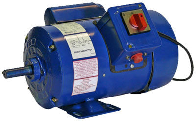 CG GF7610 B56 1.7kW 2P B3 foot mount CSCR 240V TEFC F 3/4 shaft 3/16 key - ACW, RH switch, Bricksaw motor