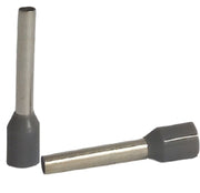 Cord end 2.5mm x 18mm grey - 100 pack