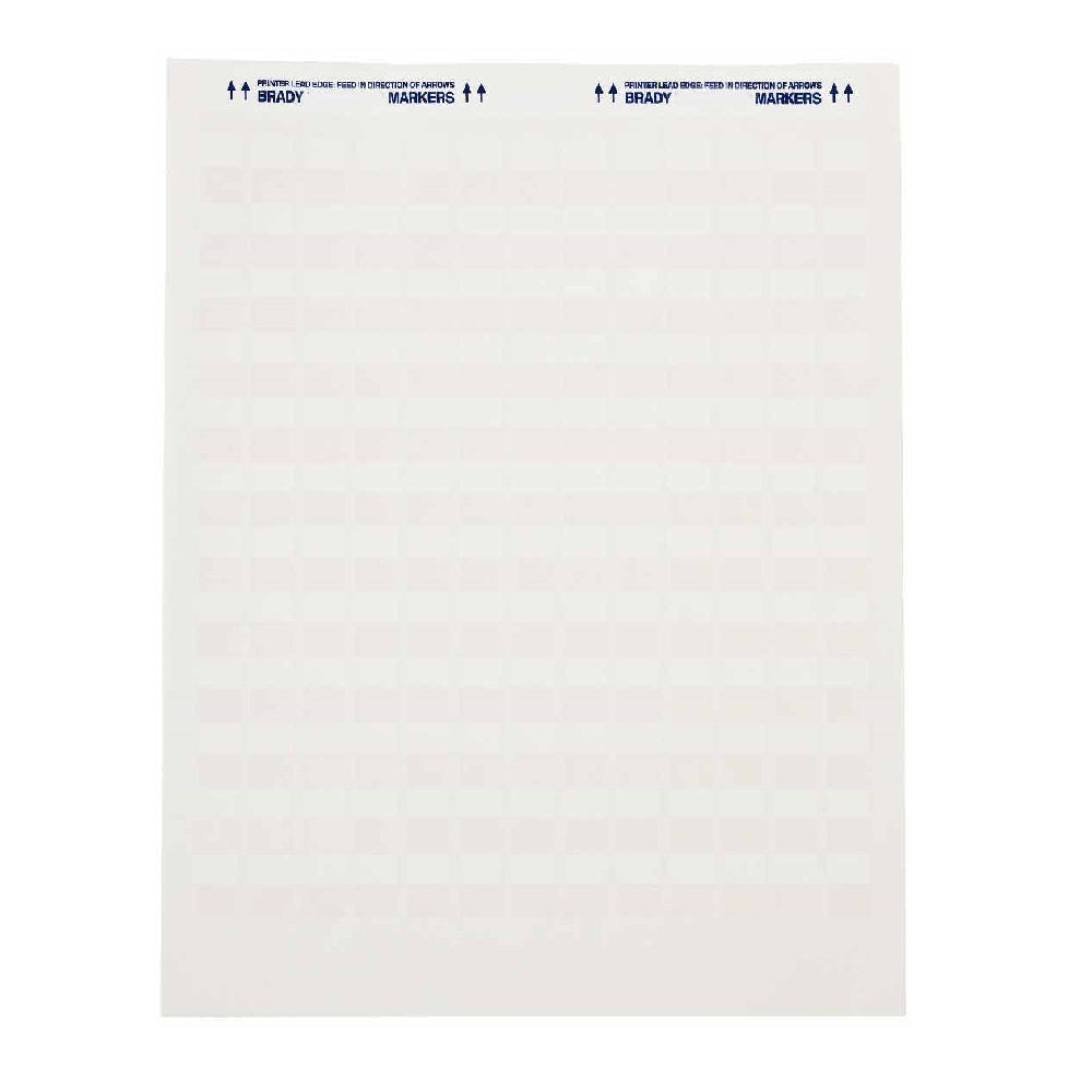Ink Jet - white self-laminating vinyl wire and cable markers B-117 Inkjet 12.7mmx24.13mm JET30-117-2