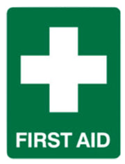 First Aid Sign - H450mm x w300mm Poly