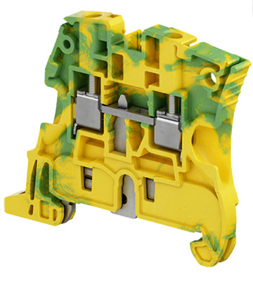 ZS4-PE green/yellow screw clamp terminal block - ground