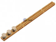 165-amp 30-hole earthing bar - 3xM10 studs