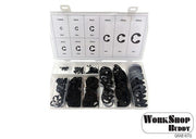 E Clip Assortment Pack, Metric 300 Pieces (1.5mm - 22mm)