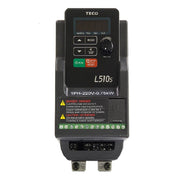 Teco L510 IP20 1.5kW 200-240V 1ph 7.5A RFI Filter, Frame 2, + EMI filter, Ext. h/sink, + dig display & k/pad Inc. potentiometer, PID functionality, 760/L521P5
