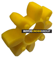 GE28 Curved Jaw Coupling Element - Yellow
