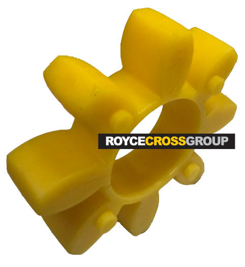 GE28 Curved Jaw Coupling Element - Yellow
